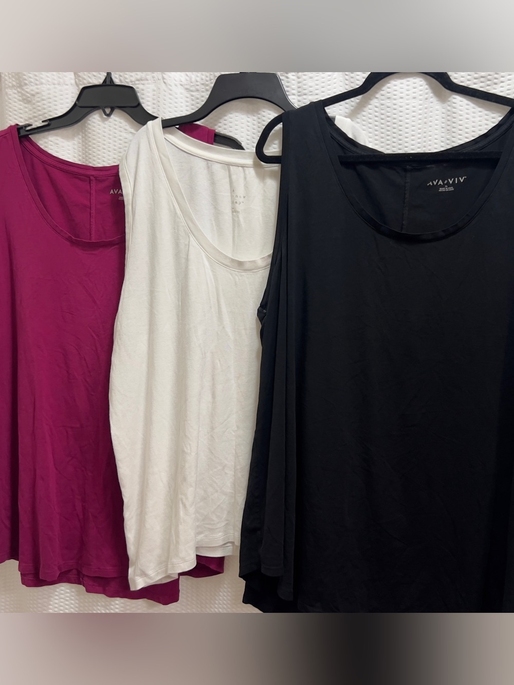 Ava & Viv Sleeveless Tank Top Bundle – Plus Size Mixed Colors